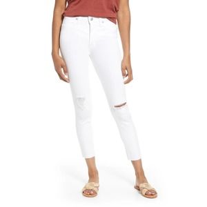NWT Madewell 34 Tall 9" mid rise skinny crop jeans